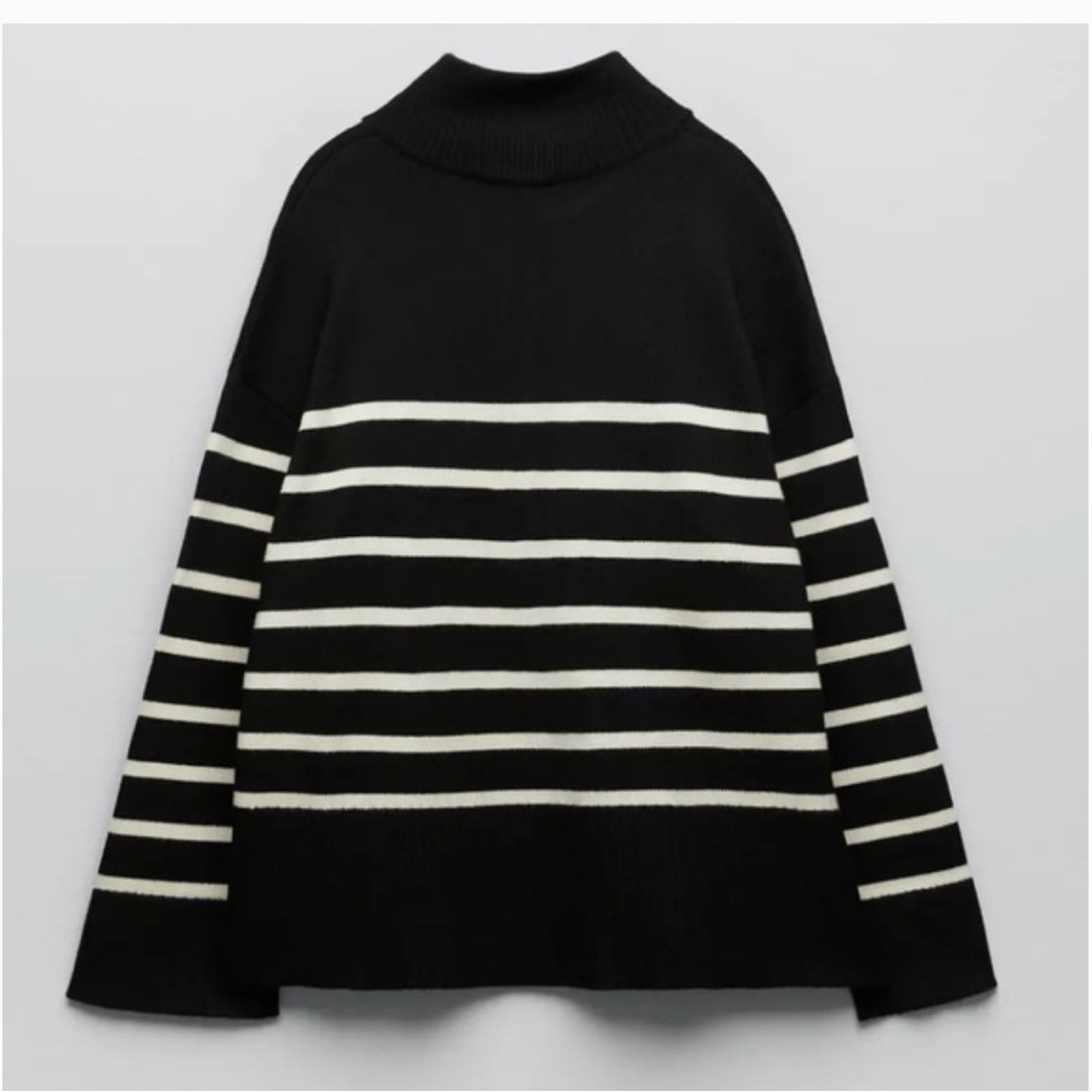 Zip striped sweater Zara - Picture 2 of 4